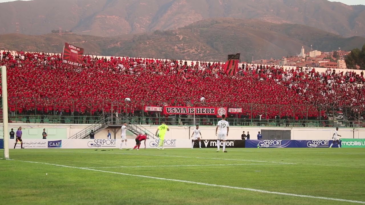 أداء رهيب من انصار اتحاد العاصمة امام مولودية الجزائر الاغنية 5 جويلية في ملعب تشاكر🔥🖤❤️