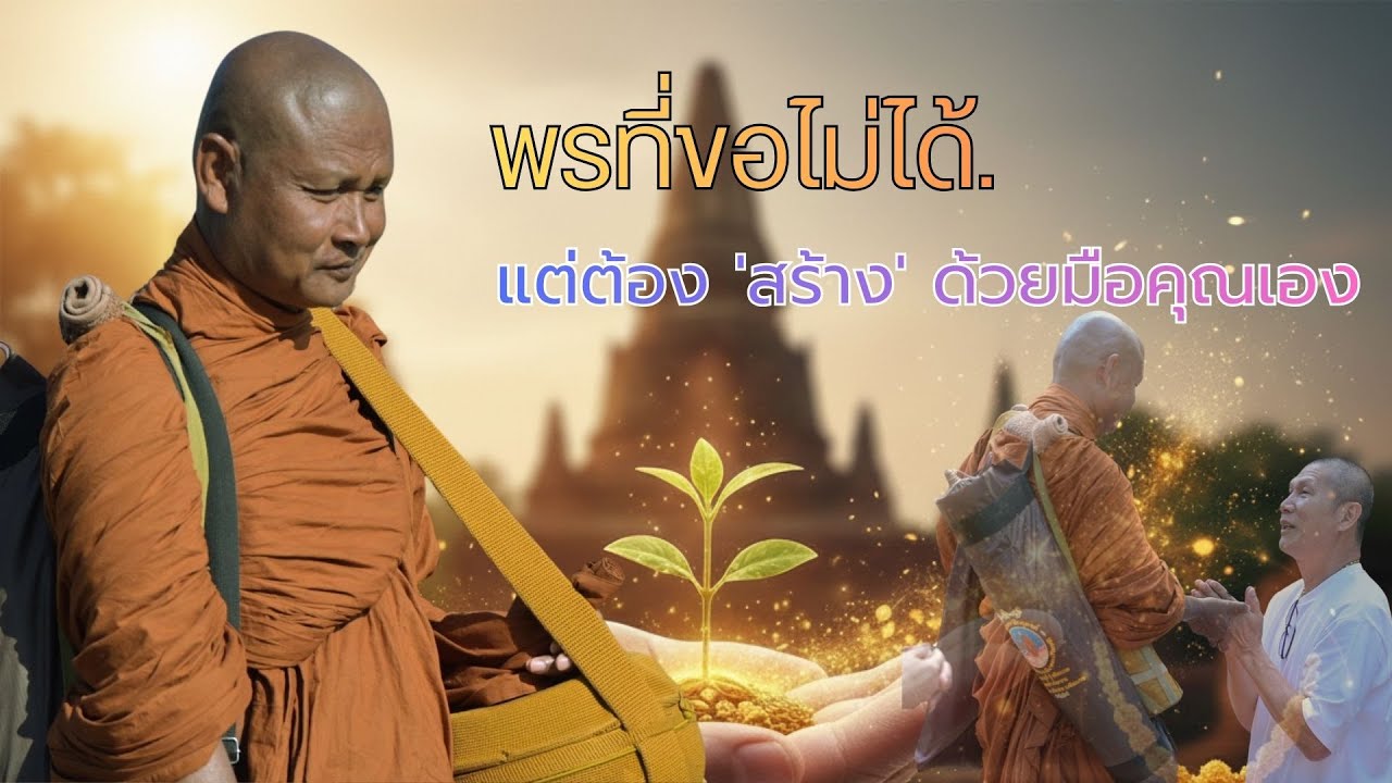 พรที่ขอไม่ได้ แต่ต้องสร้างด้วยมือคุณเอง อย่ามัวแต่ขอพรจากพระจนลืมสร้างพรให้ตัวเองด้วยความขยันและอดทน