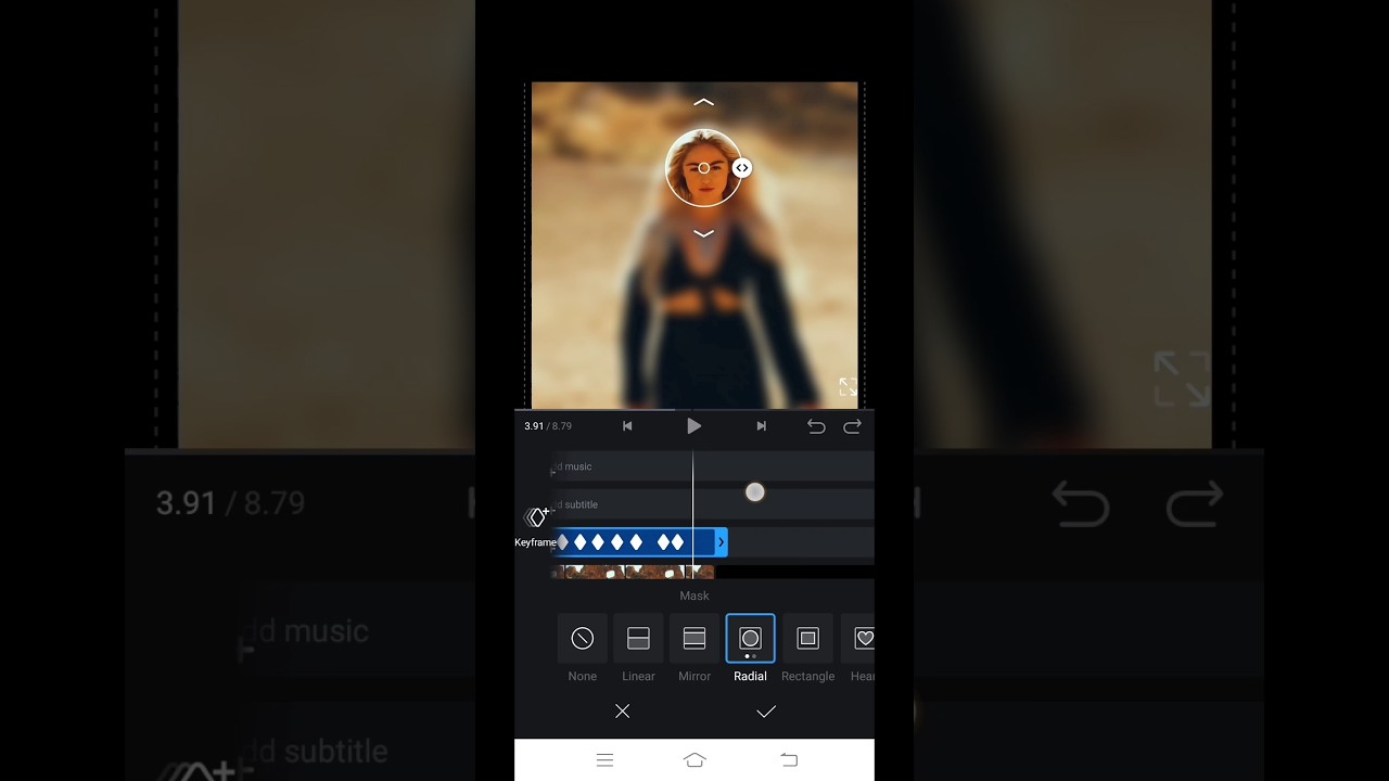 How to face blur in Vn editor tutorial #shorts #viral