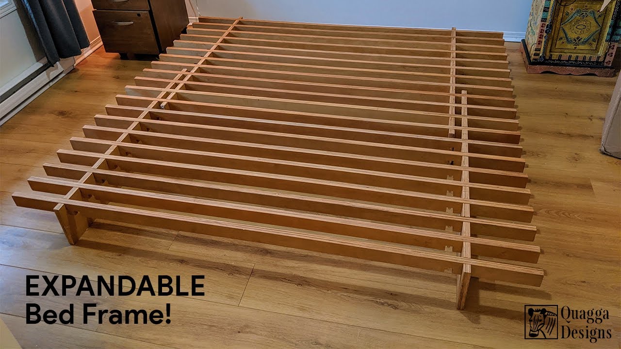 Unique Expandable Platform Bed Frame - No Fuss Plus - Quagga Designs