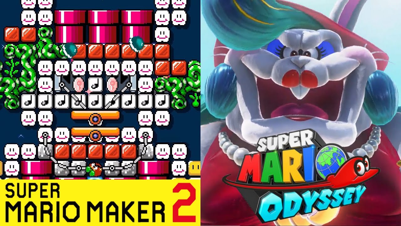 Super Mario Maker 2: Super Mario Odyssey's Cascade Kingdom Showcase