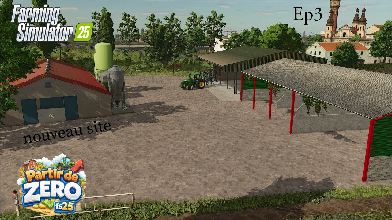 [FS25]  (beaucoup d'argent avec le lait de chèvre nouveaux site et tracteur) Ep3