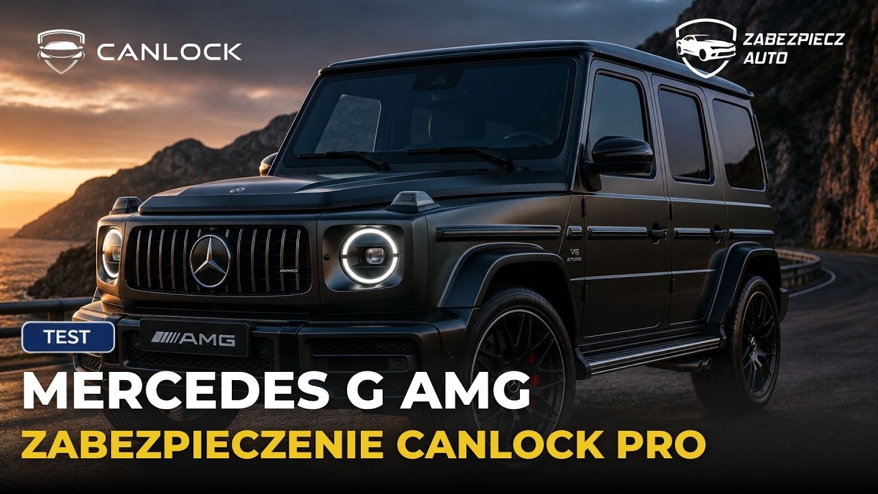 Nowy Mercedes G AMG bezpieczny! 🛡️ | CANLOCK PRO: GPS, aplikacja i ochrona ikony V8