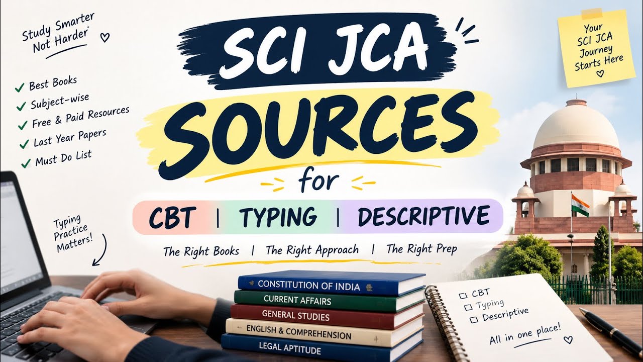 SCI JCA I Complete list of Sources I CBT, Typing, Descriptive