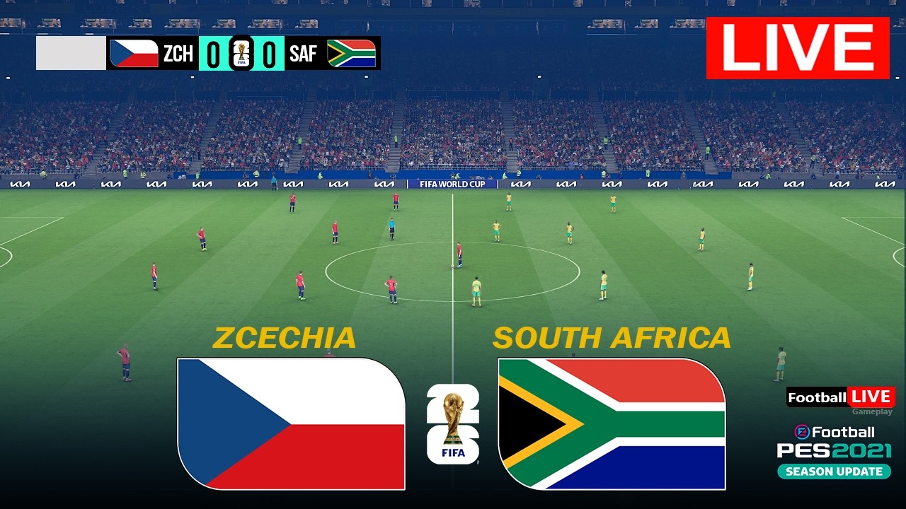 South Africa vs Czechia - FIFA World Cup 2026 group stage | Match Today | Simulation PES
