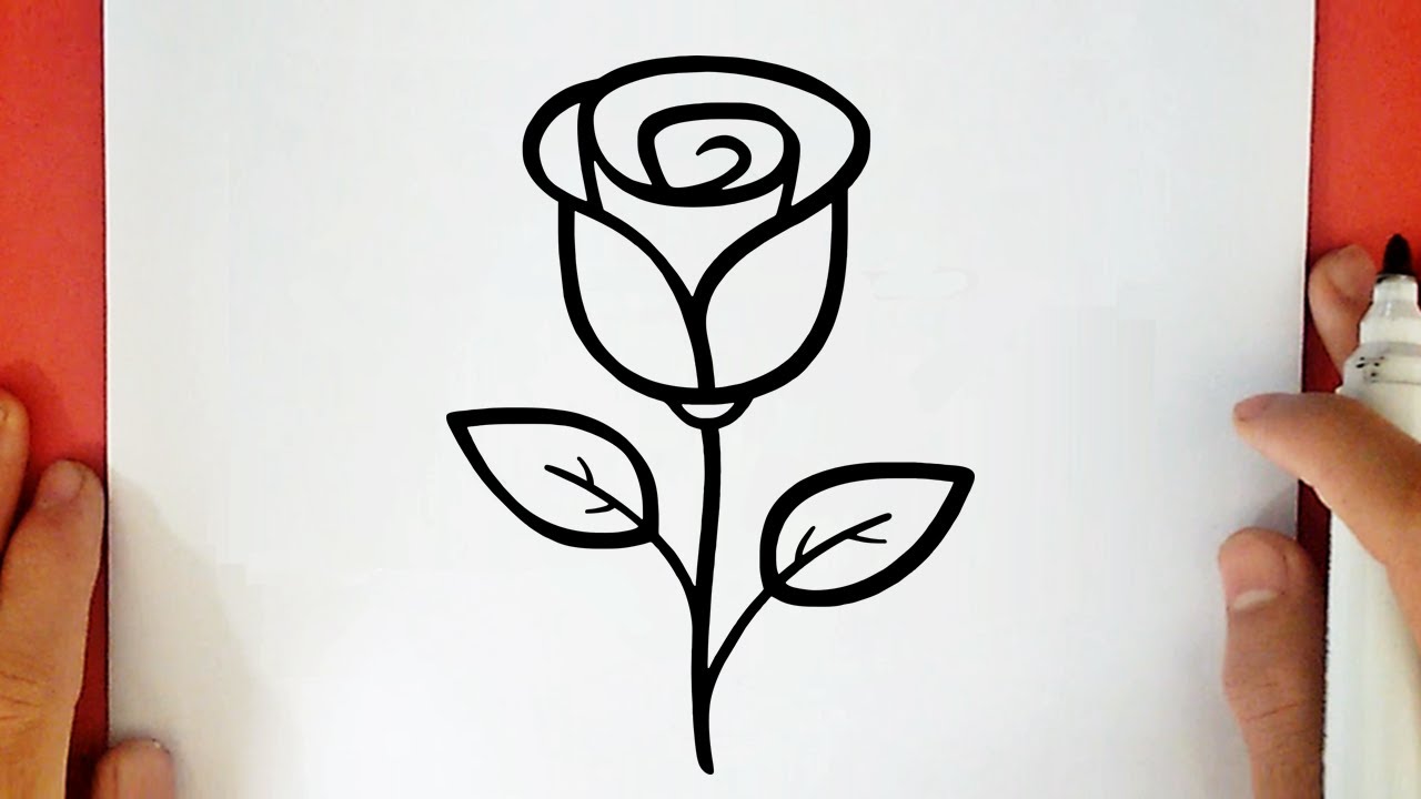HOW TO DRAW A ROSE EASY
