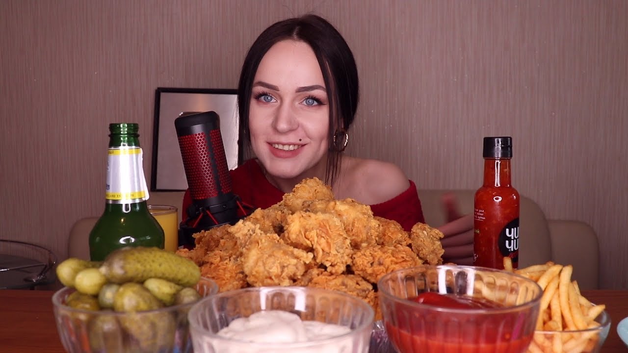 Eating (asmr) | 50 крыльев как в KFC | 50 wings KFC | не mukbang