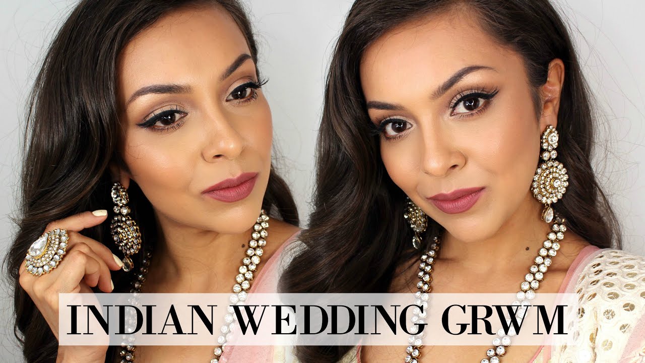 GRWM: Indian Wedding | Makeup, Hair, Outfit, Jewelry - TrinaDuhra