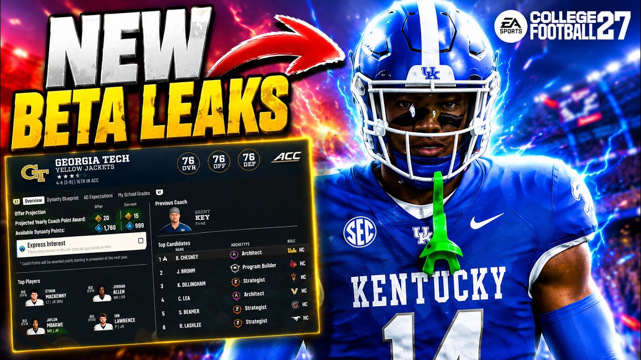 ОГРОМНЫЕ *НОВЫЕ* УТЕЧКИ И НОВОСТИ о College Football 27 и Madden 27! | УТЕЧКА БЕТЫ?! | НОВОСТИ CF...