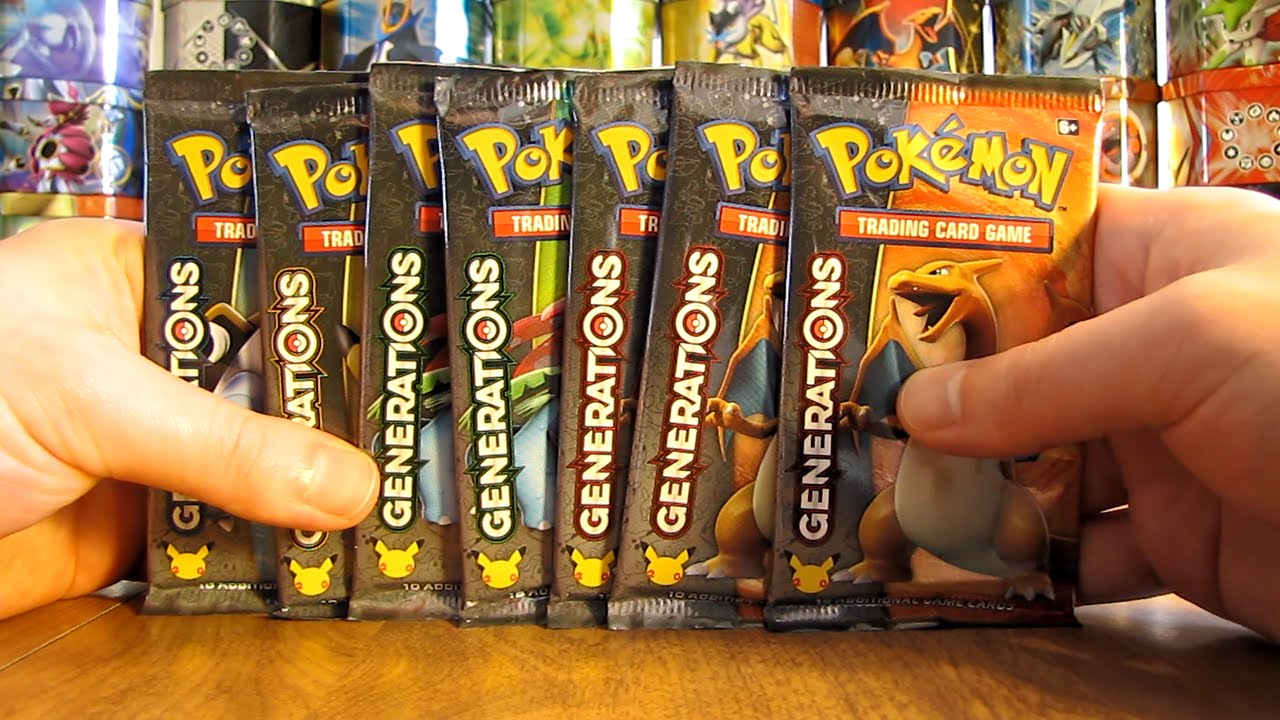 7 Pokemon Generations Booster Pack Opening