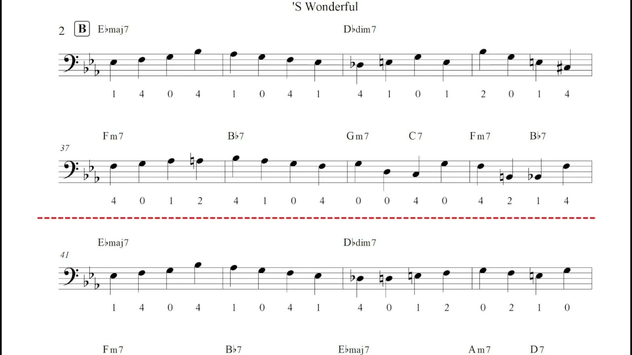 'S Wonderful - Tony Bennett, Diana Krall [Doublebass Backing Track]