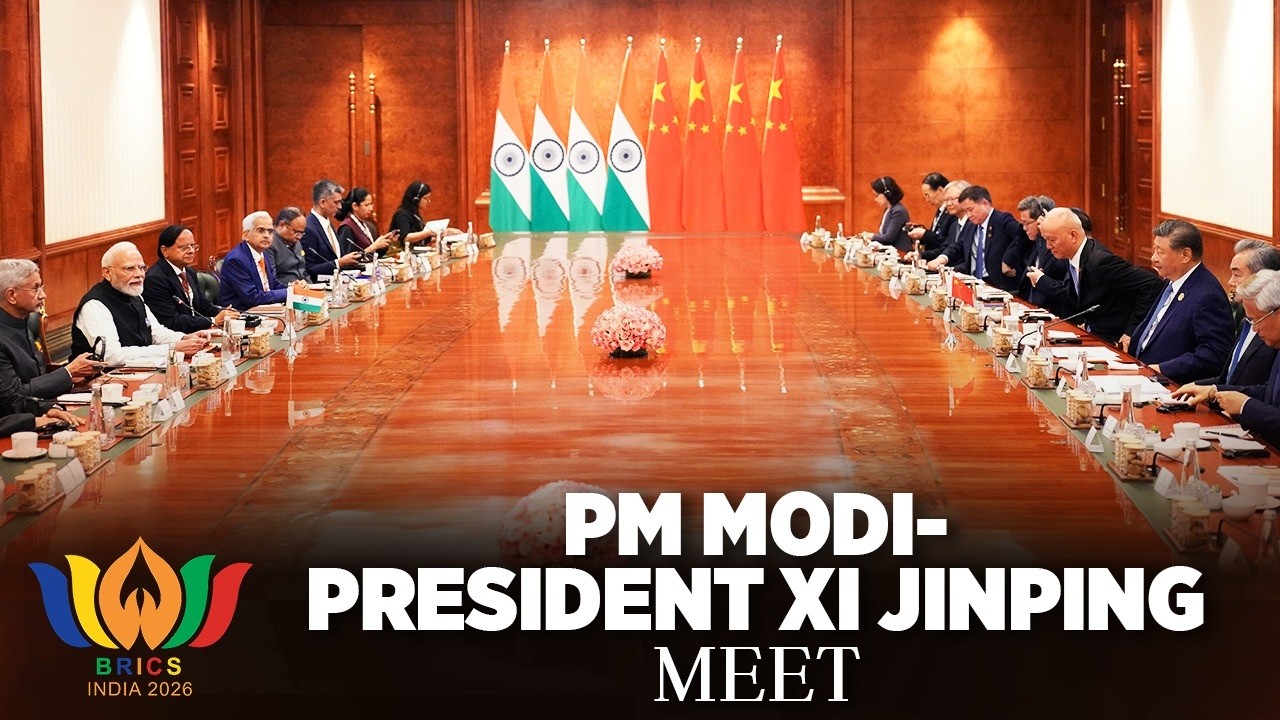 LIVE: PM Modi holds a meeting with President Xi Jinping of China