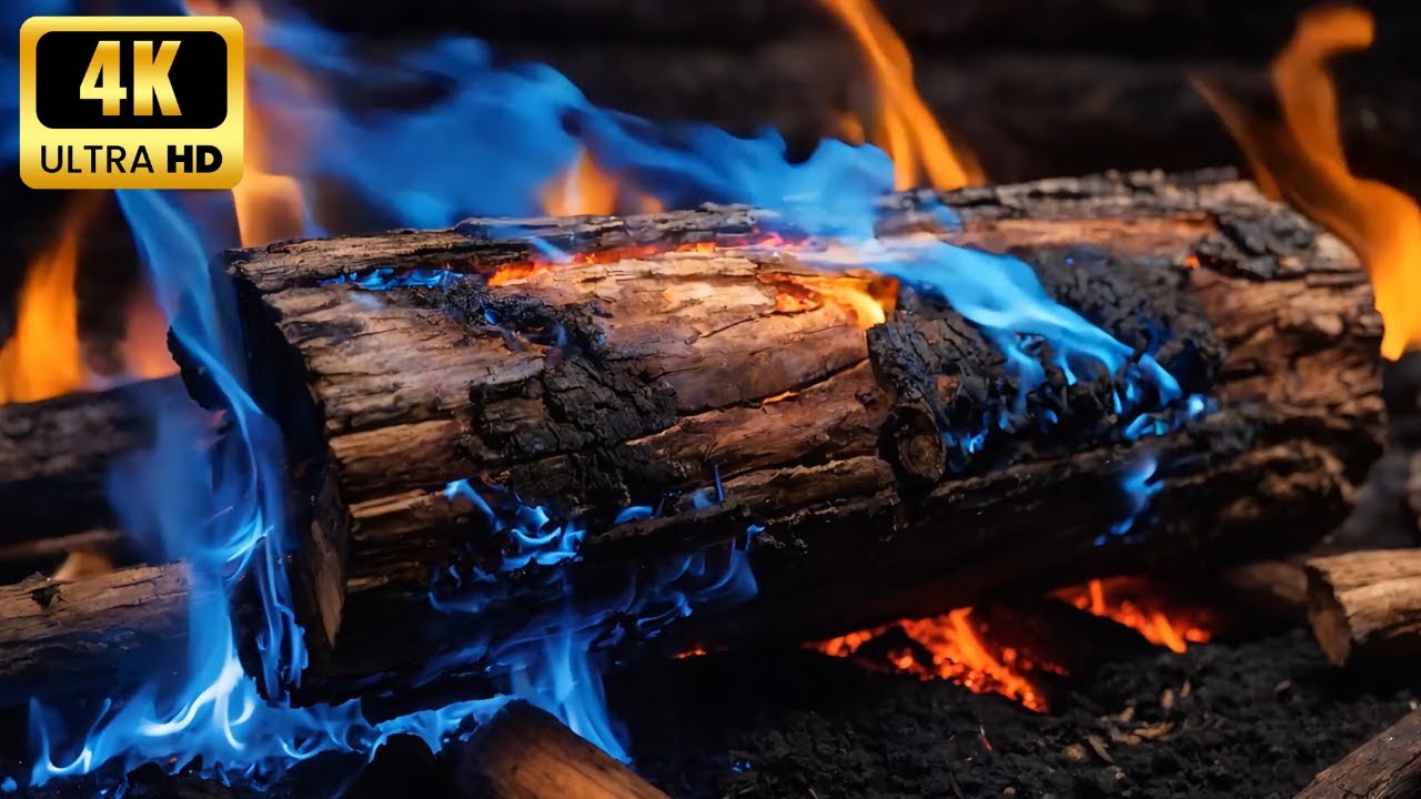 🔥 Fireplace Ambience 🔥 Cozy Winter Night for Deep Rest V1