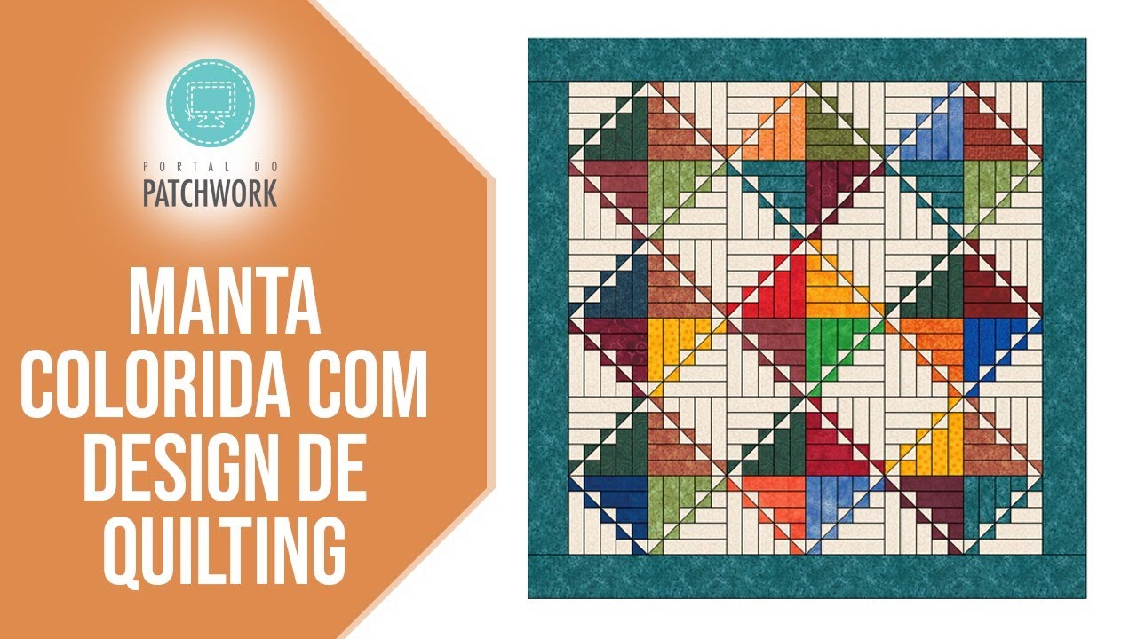 Manta Colorida com Design de Quilting: Portal Do Patchwork Ana Cosentino