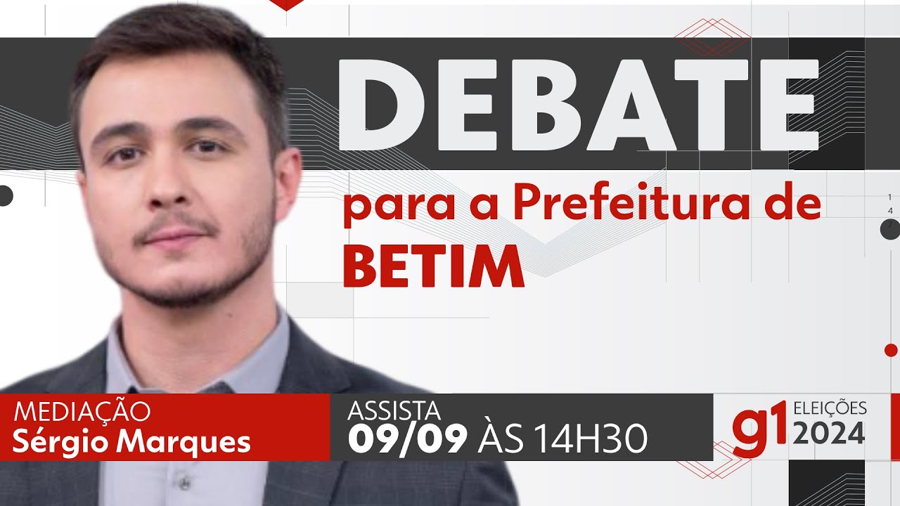 Debate para prefeito de Betim - ASSISTA AO VIVO - DIA 09/09