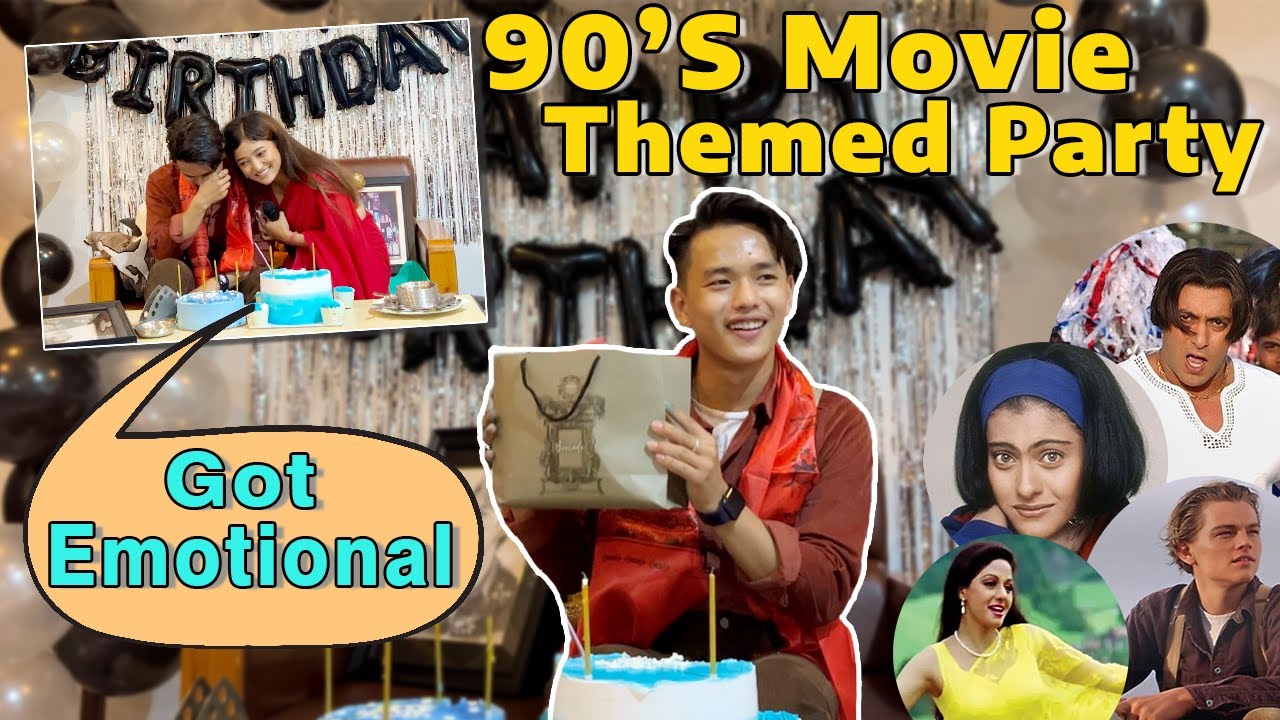 Muskan's Speech Made Me Emotional 🥹 || 90's Film Themed 22nd Birthday Party 🥳 || Abishek Gurung