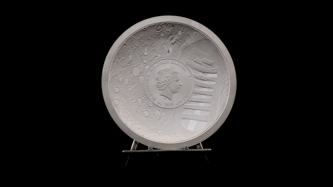 Now at Macquarie Mint: Moon Landing 50th Anniversary 2019 $5 Dome Shaped Silver Proof Coin