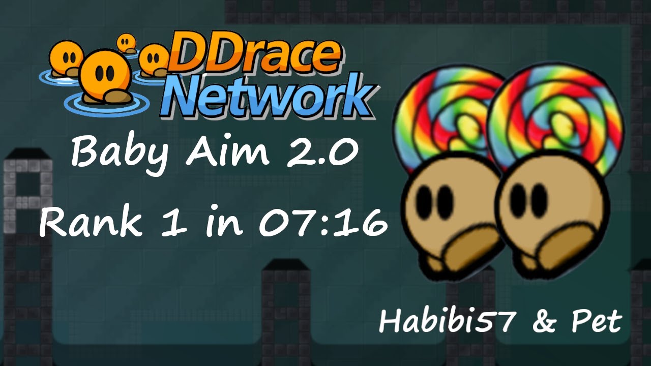 Teeworlds - Baby Aim 2.0 - Rank 1 in 07:16