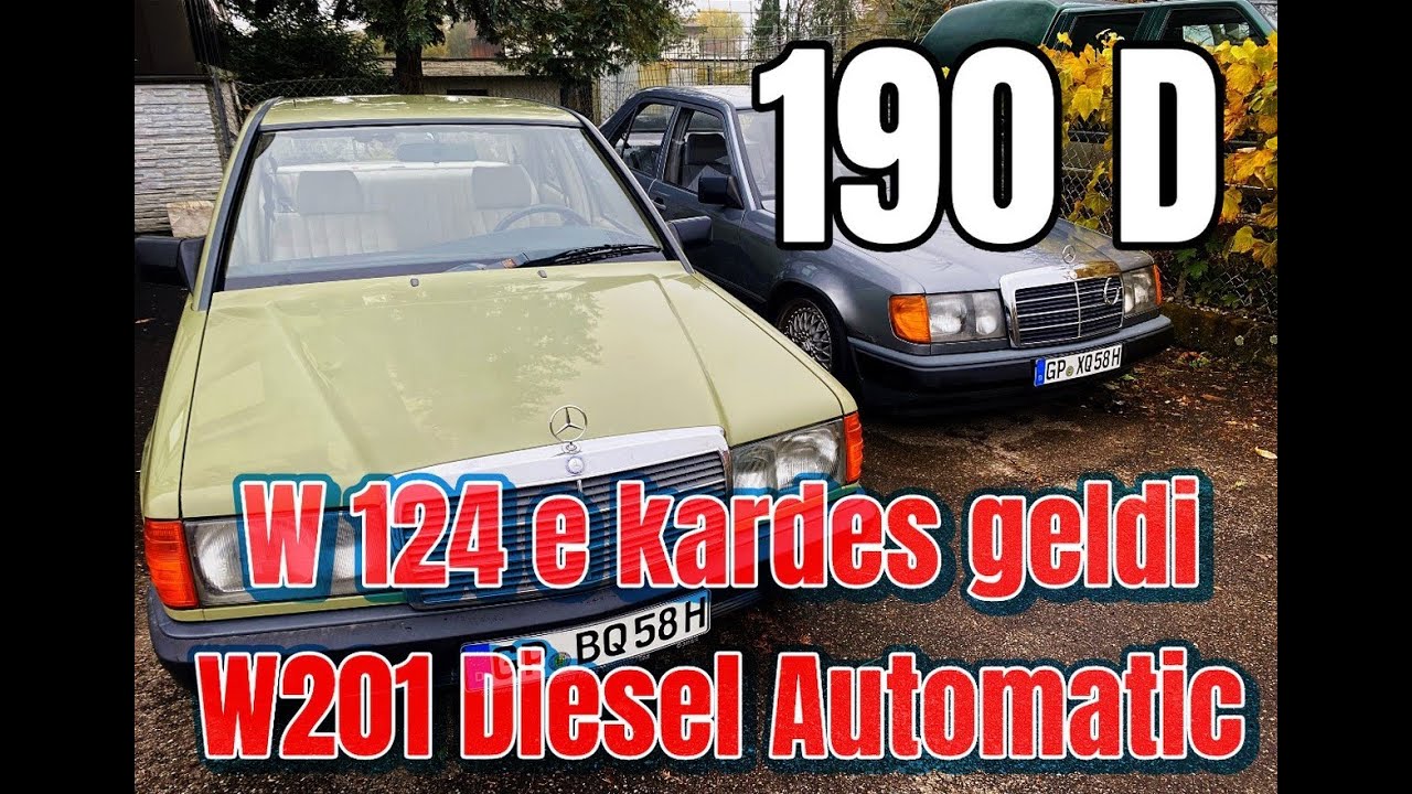 MERCEDES BENZ W201 190D AUTOMATIC 72PS YENI ALDIM 1985 ILK SERI