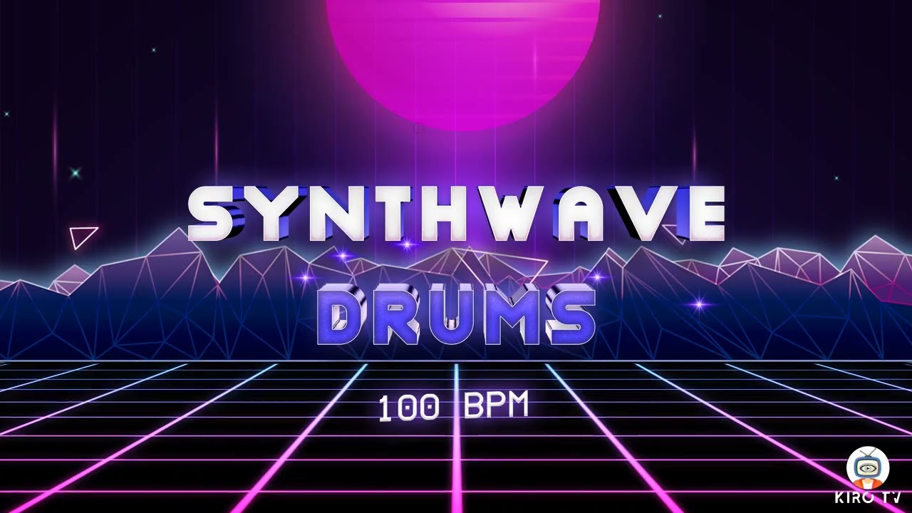 Synthwave drums loops - 100 BPM