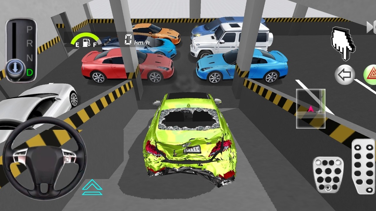 New Crashed Car Stuck in Parking Garage - 3D Driving Class 2026 - Car Gameplay #cargame