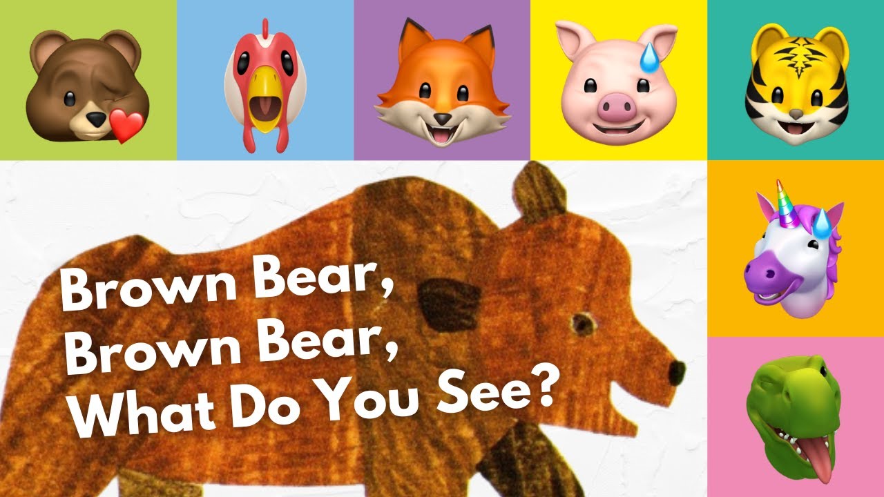 Brown Bear, Brown Bear, What Do You See? | ANIMOJI Story Time | Tribute to Eric Carle #animals