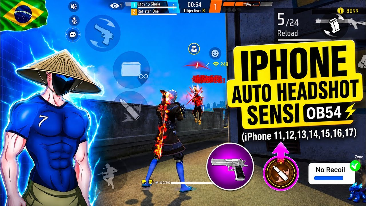 Лучшая чувствительность для хедшотов на iPhone 11&ndash;17 ⚙️ Полные настройки Free Fire OB54 (DPI)
