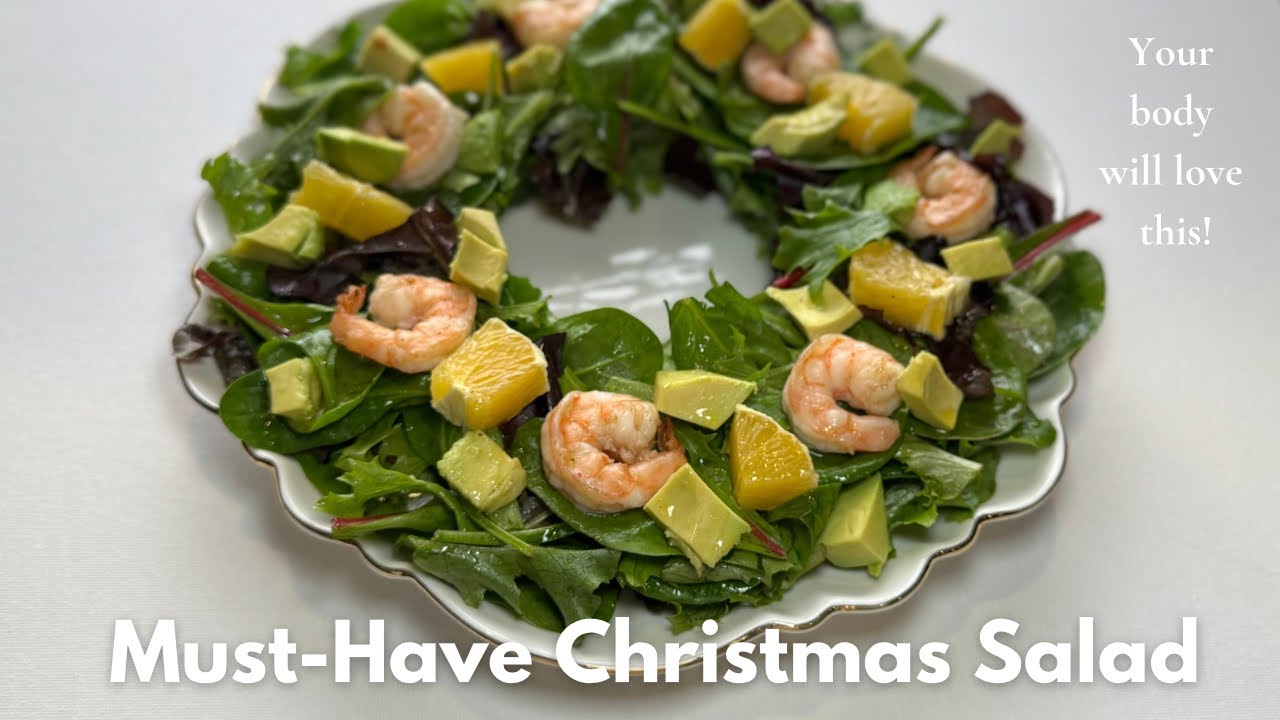 Must-Have Christmas Salad | Fresh Shrimp Salad with Avocado & Orange