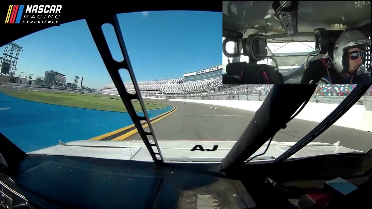 8 minute NASCAR driving experience at Daytona International Speedway 