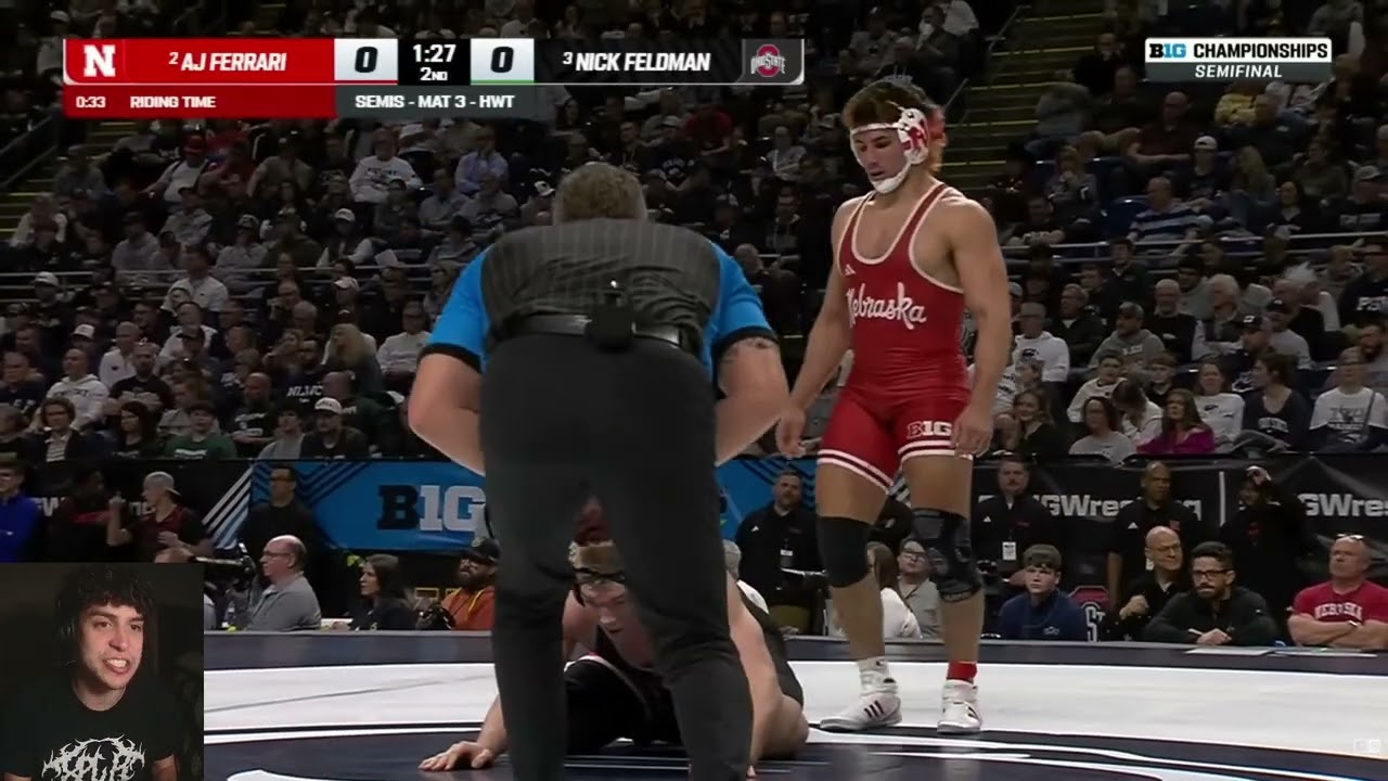THANGOREACTS HWT Semifinals: AJ Ferrari vs. Nick Feldman | 2026 Big Ten Wrestling Championship