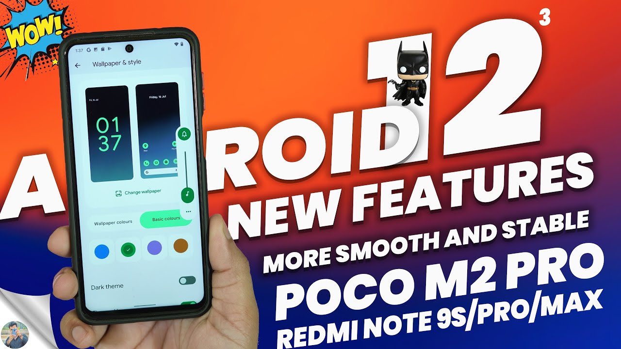 (Miatoll) Android 12 Beta 3 Update for Poco M2 Pro, New Features and Smooth Performance | Android 12