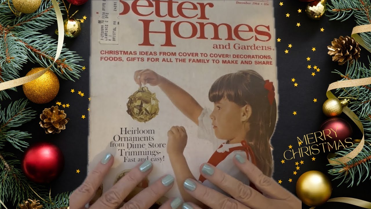 ASMR Whispering Christmas Nostalgia Vintage 1960’s Magazine (relaxing clicky tingles)