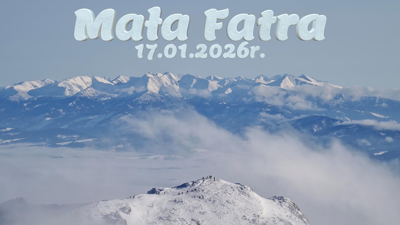 Veľký Kriváň (1709m. n.p.m.) - zimowa pętla w Małej Fatrze