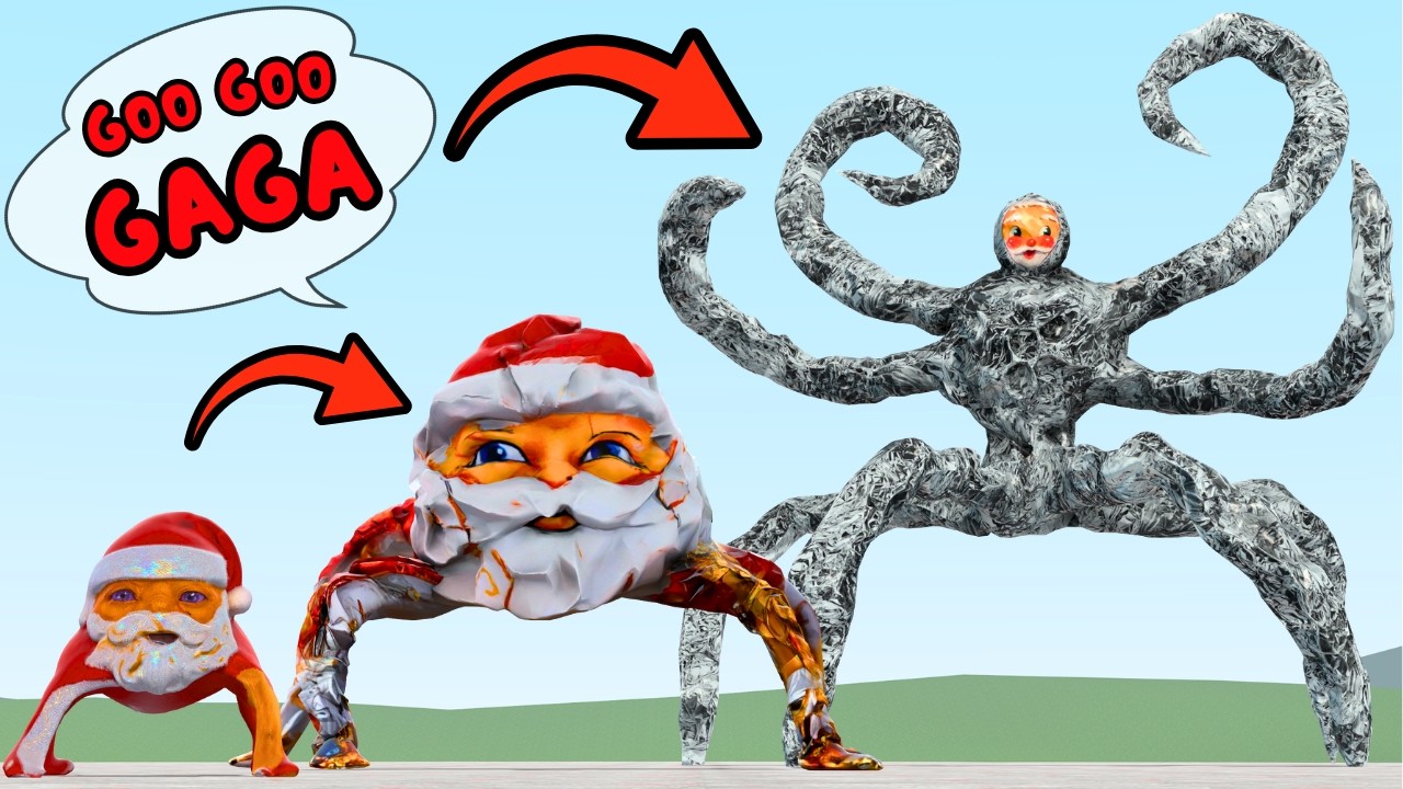 NEW EVOLUTION OF BIG SPIDER GOO GOO GAGA MEMES In Garry's Mod
