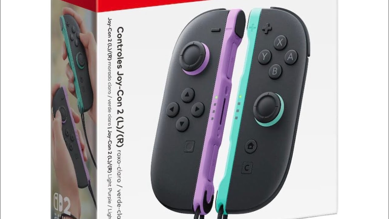 Unboxing Joy-Con 2 (Light Purple)/(Light Green) & Joy-Con 2 charging Grip 
