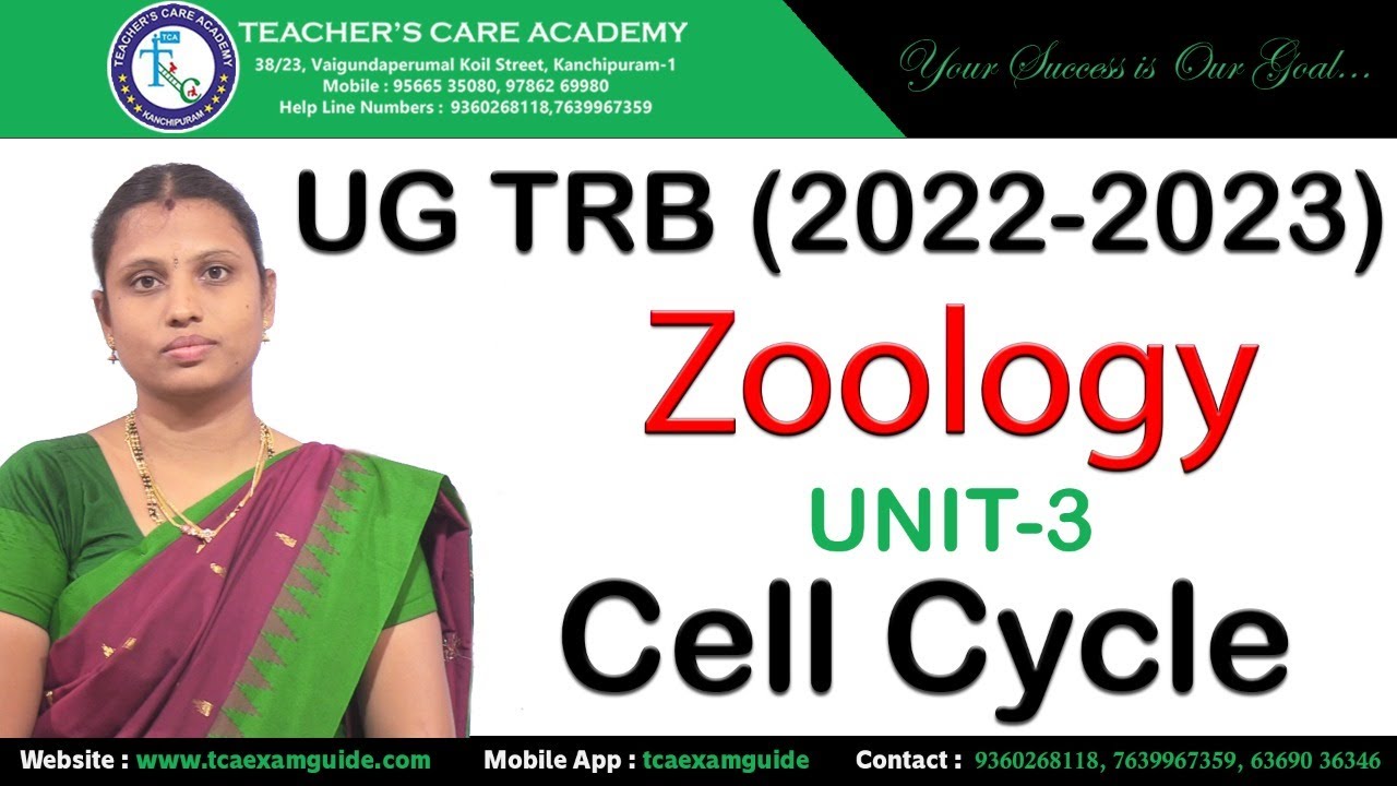 UG TRB (2022-2023) : Zoology  - Unit 3 :  Cell Cycle