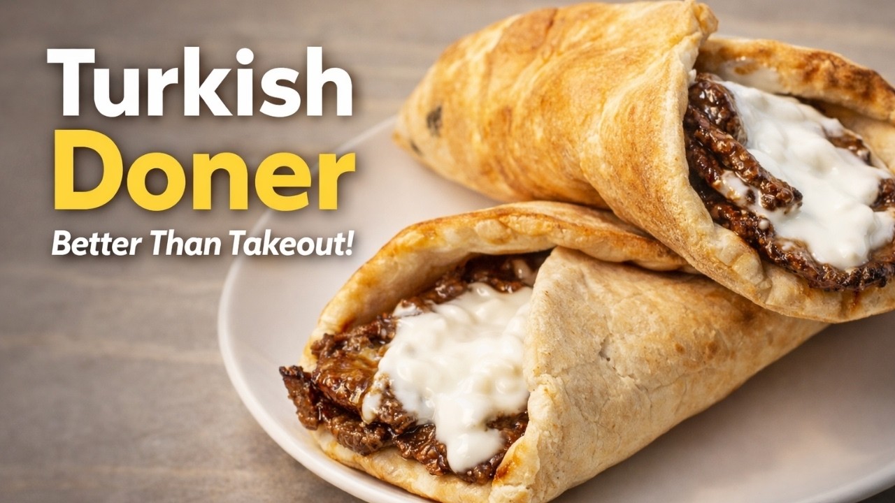 How to Make Turkish Doner at Home | Sliceable & Juicy Meat Ribbons