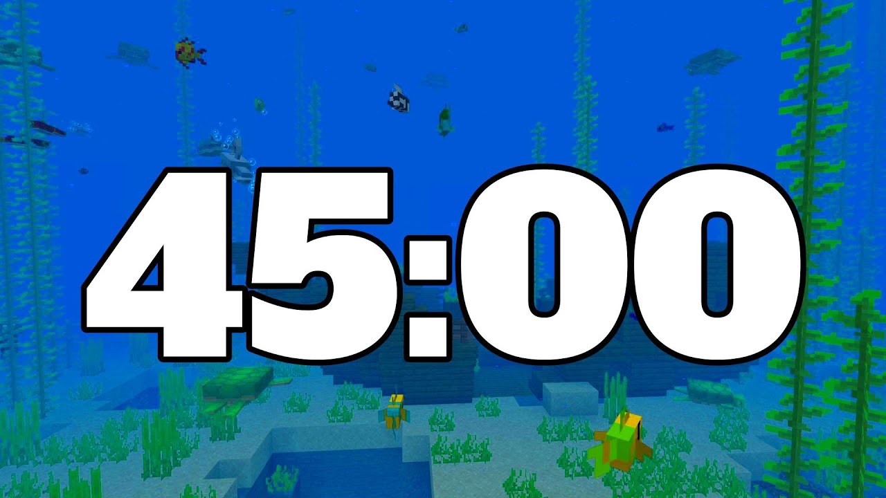 45 MINUTE TIMER. MINECRAFT TIMER.