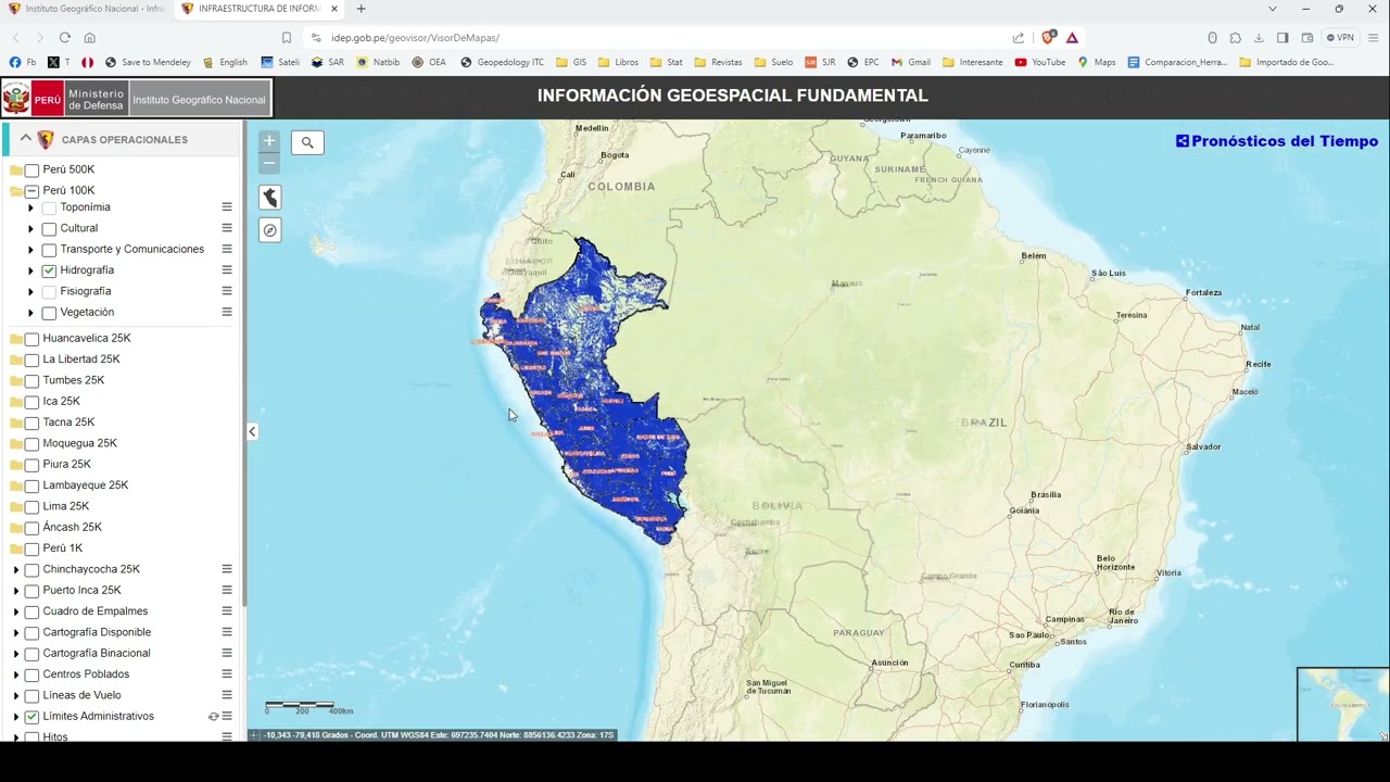 Descargar información cartográfica del Geoservidor del IGN