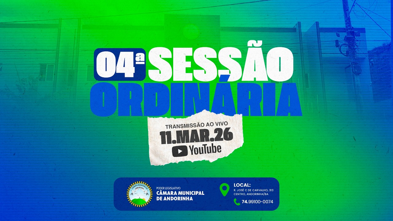 04ª SESSÃO ORDINÁRIA DE 2026 | CMA