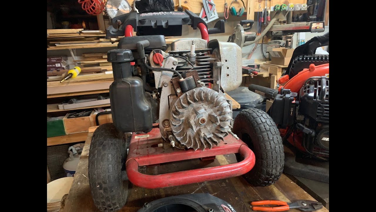 Honda power washer won't run. hard to pull recoil.