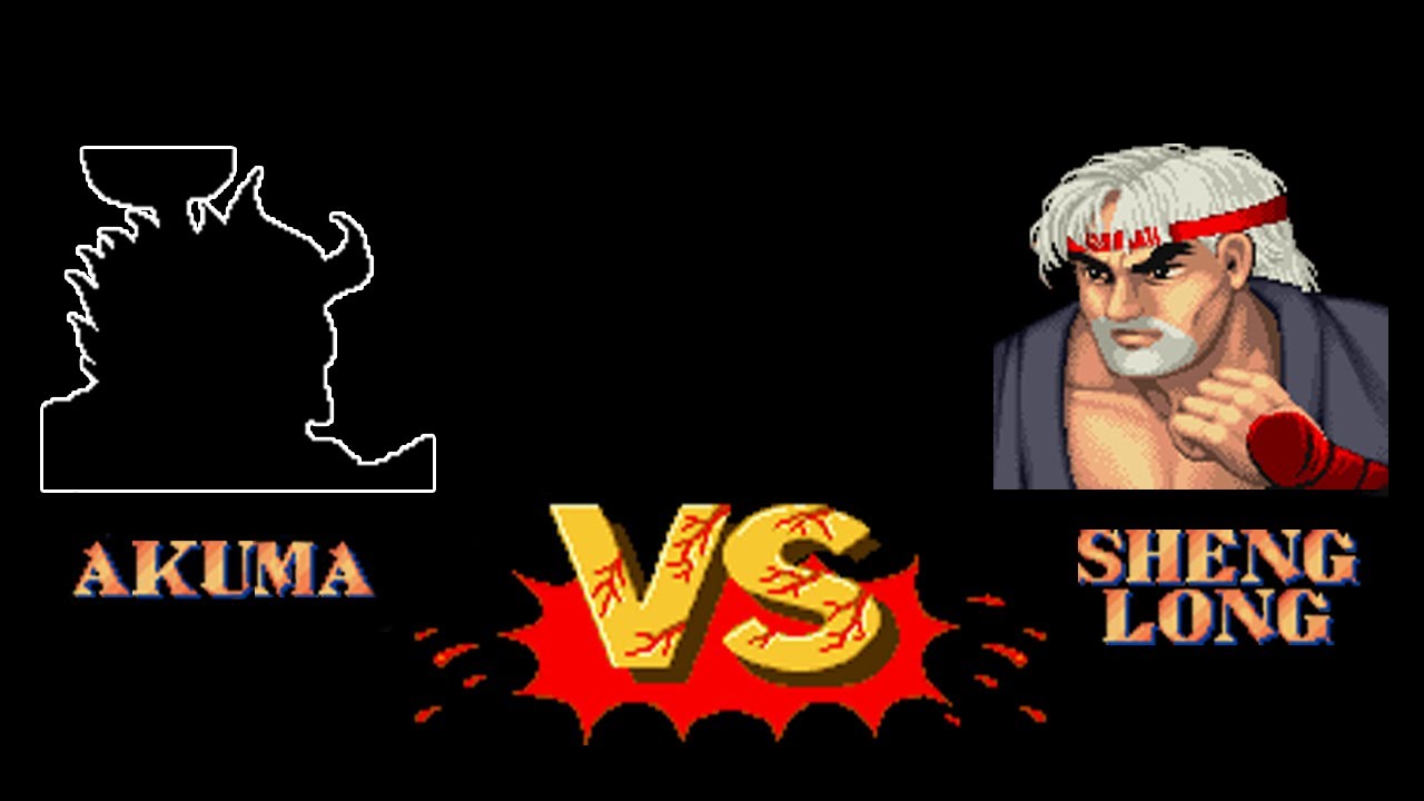 Street Fighter 2 - Akuma vs. Sheng Long - Legends will collide in this matchup