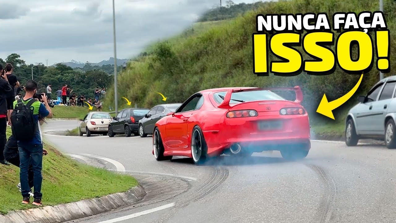 SUPRA 2JZ SAIU DE LADO NAS CURVAS