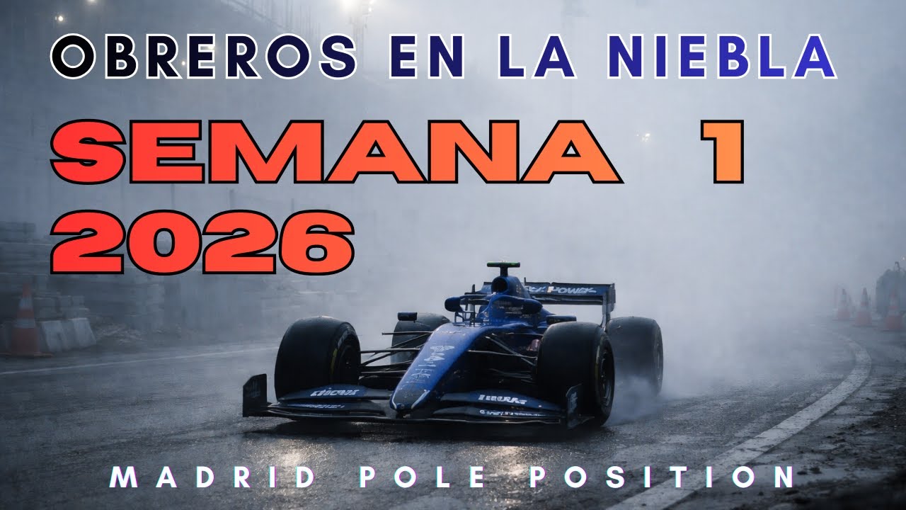 Vlog semana 1 GP España Madrid F1 2026 - OBREROS EN LA NIEBLA
