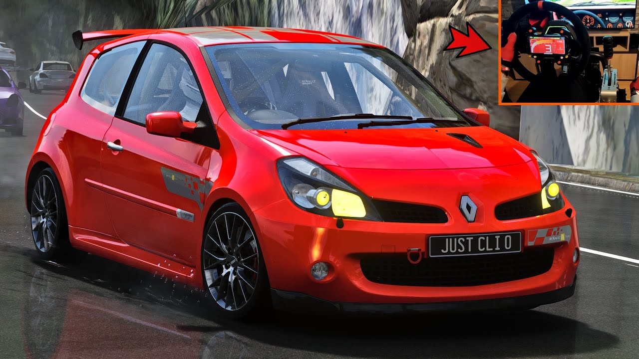 BALLADE EN RENAULT CLIO III RS - TRAFFIC ! Assetto Corsa / T818 DIRECT DRIVE