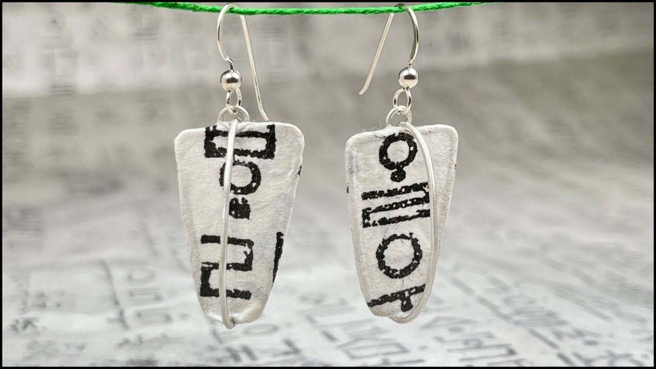 Making Earrings with Silver and Paper | Paper Jewelry Making | Metalsmithing