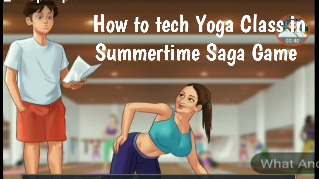 how to tech Yoga Class in Summertime Saga Game || Yoga Instructions