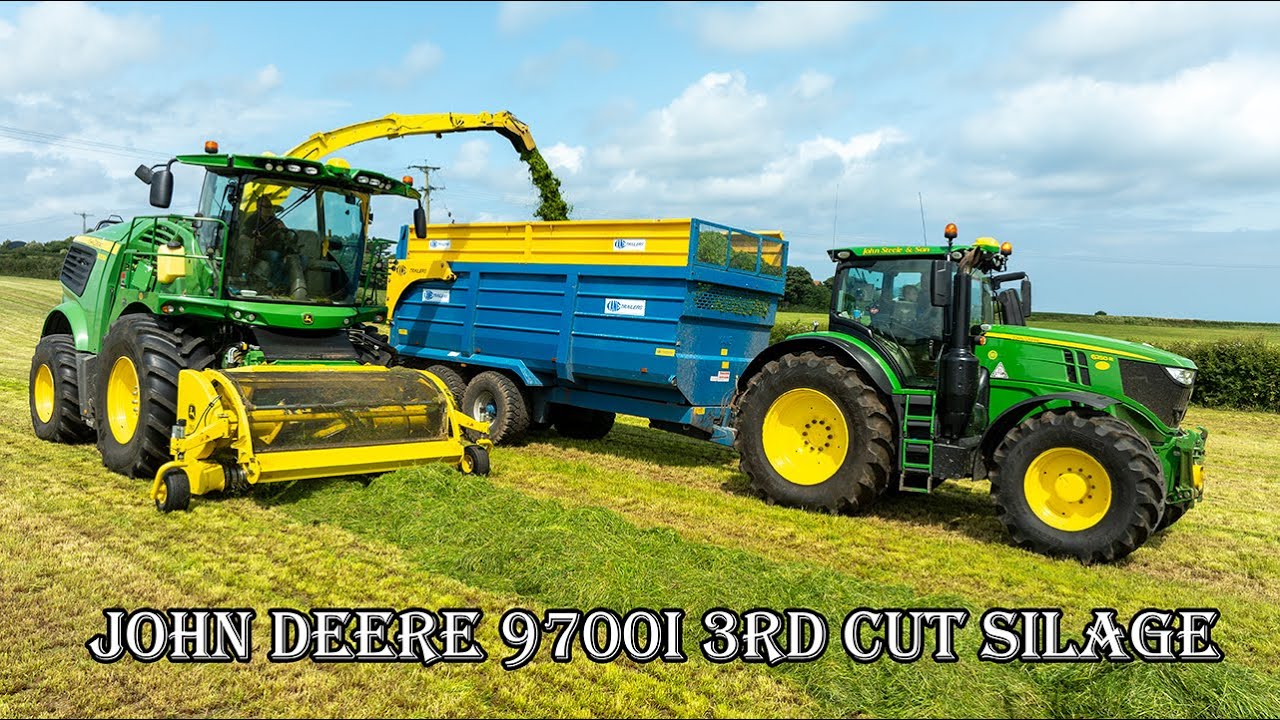 John Deere 9700i cutting Third Cut Silage | John Steele & Sons