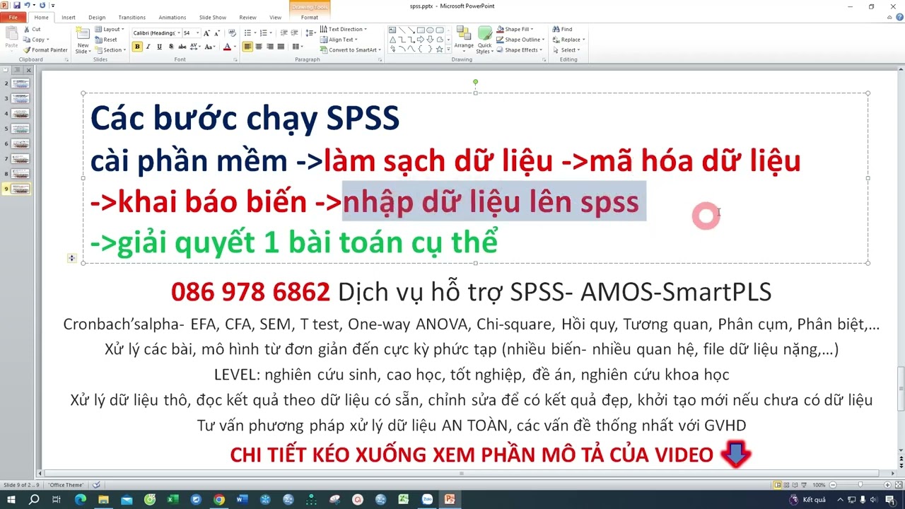 Tự tin chọn các bước chạy SPSS phù hợp với bài của mình | Dịch vụ hỗ trợ SPSS, chạy SPSS thuê