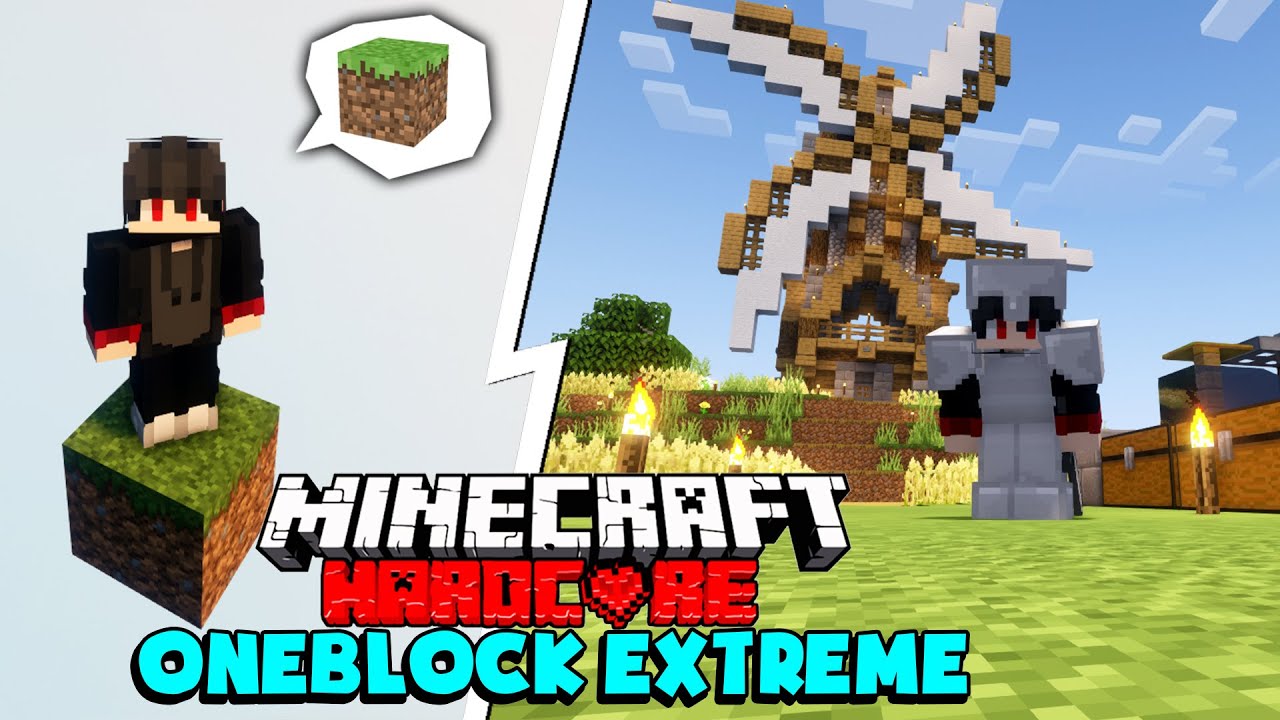 KiraMC Tóm Tắt 100 Ngày Minecraft Sinh Tồn Siêu Khó Trên 1 Cục Đất !! 100 Days Oneblock Extreme